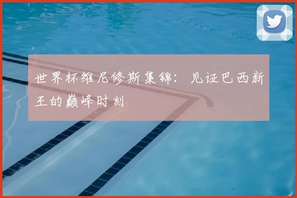 世界杯维尼修斯集锦：见证巴西新王的巅峰时刻